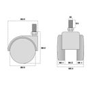 ruota-nylon-mm-dot-50-neutra-con-perno-m8x15