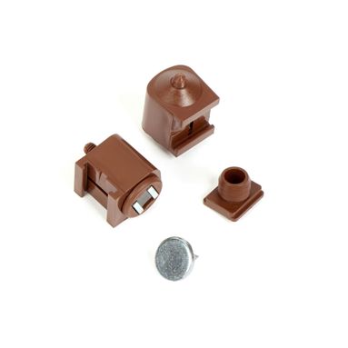 CHIUSURA MAGNETICA CON SPINA MARRONE PZ.2