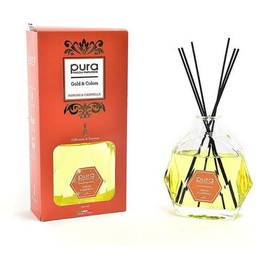 DIFFUSORE BACCHETTI AGRUMI E CANNELLA 700ML GOLD
