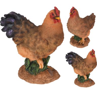 GALLINA RESINA 21X12XH27CM IN 2 MODELLI