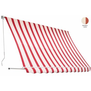 TENDA DA SOLE A CADUTA 3X2,5M BORDEAUX/CREMA