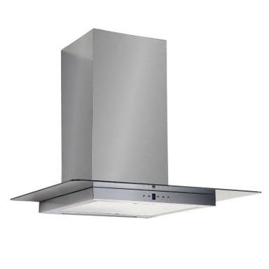 CAPPA MEGA 90CM INOX CON VETRO PIANO
