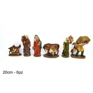 PERSONAGGIO PRESEPE 20CM IN 6 MESTIERI DIVERSI.