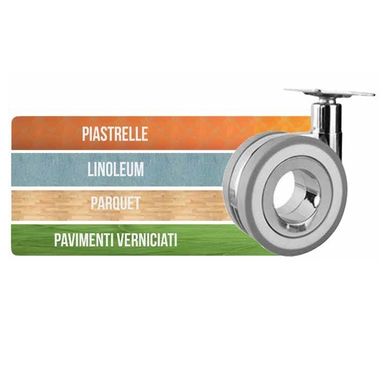 RUOTA WHOLE ZAMA/GRIGIA POLIURETANO PIASTRA 47X47