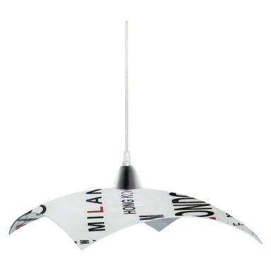 LAMPADARIO40X40 1XE27 M.CR-TR V.LASTRA CAPITA