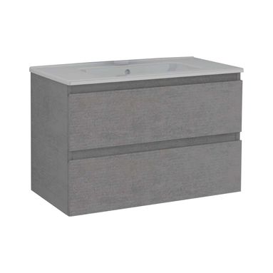 MOBILE BAGNO SOSPESO HAPPY 79X40XH50CM CEMENTO GRI