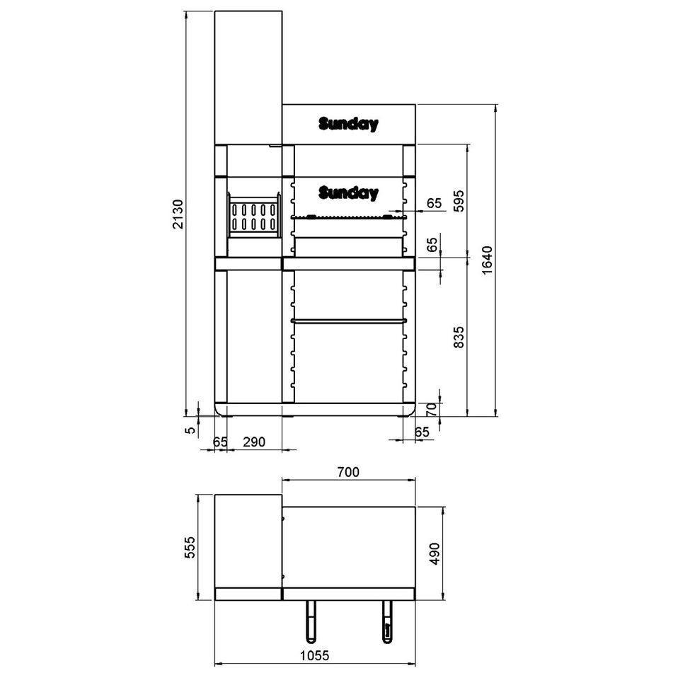 barbecue-one-tower-106x56xh213cm-a-legna-e-carbone