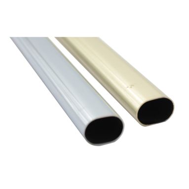 TUBO OVALE CROMATO MISURA MM.15X22 MT.2