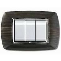 PLACCA MYLIFE 3 MODULI WENGE