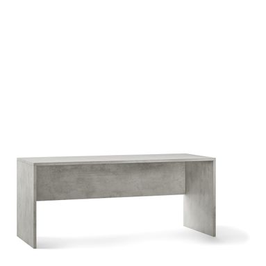 SCRIVANIA 180X69XH76CM STRUTTURA CEMENTO FRONTALE