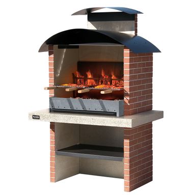 BARBECUE COLORADO 118X78XH185CM A LEGNA E CARBONEL