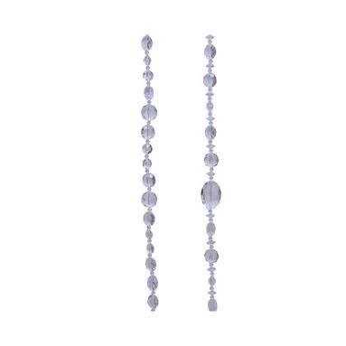 GHIRLANDA 120CM CON PERLE ASSORTITE TRASPARENTI.