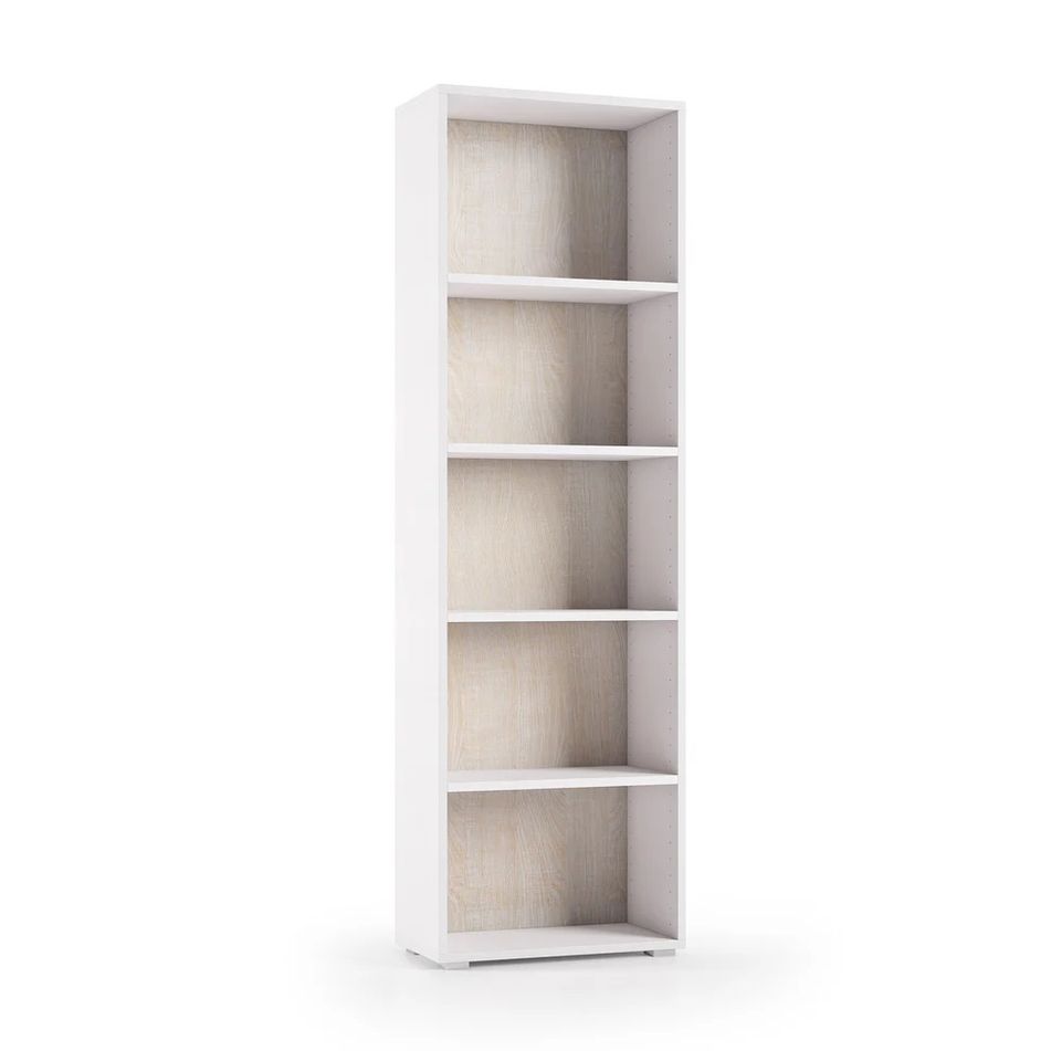 libreria-book-5-vani-60x30xh195cm-bianca-slash-rovere