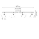 barra-4-spot-punto-nera-e27-68xh14cm