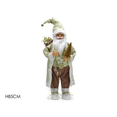 BABBO NATALE H85CM ORO TRADIZIONALE.