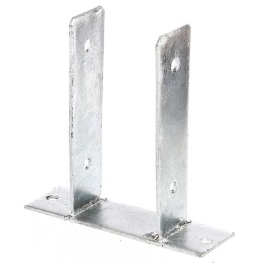 STAFFA PORTAPALO AD U 200X60X200MM ZINCATA