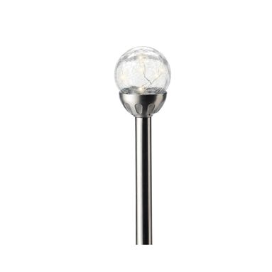 LAMPADA SOLARE CRAQUELE H31CM ACCIAIO A LUCE CALDA