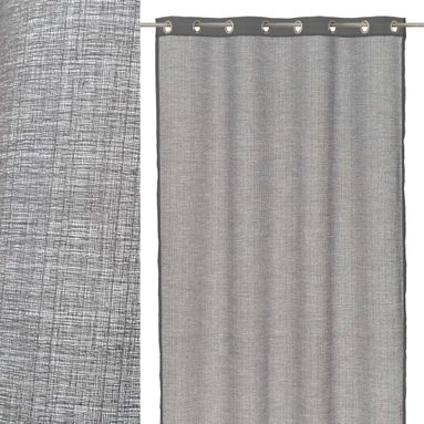 TENDA CREPE 140X260 CM GRIGIA IN POLIESTERE