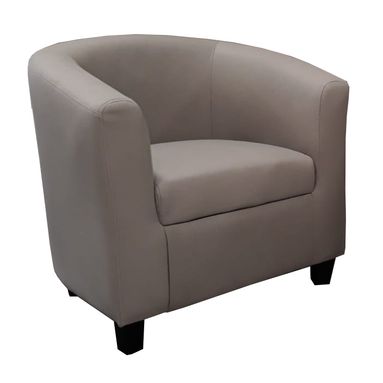 POLTRONA MAYA CM.71X63X68H IN NABUK MUSHROOM