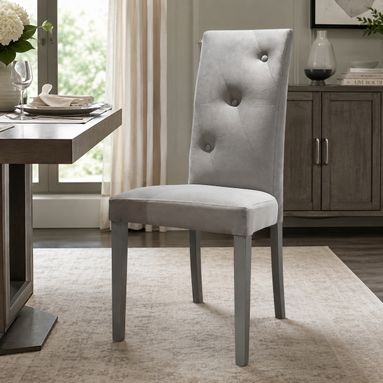 SEDIA PORTOFINO 3 BOTTONI GRIGIO MONACO