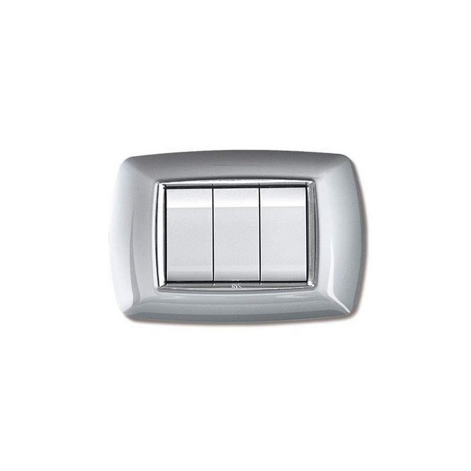 placca-mylife-3-moduli-alluminio-chiaro