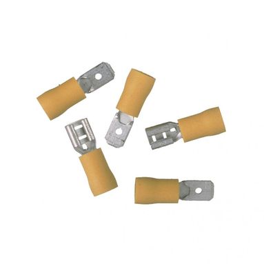 SET 10 CAPICORDA MASCHIO + FEMMINA GIALLI