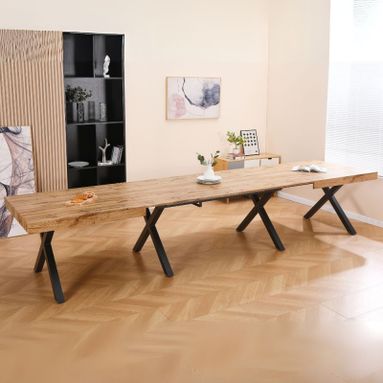 TAVOLO DAVA ALLUNGABILE 200-400X100XH75CM OAK.