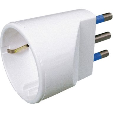 ADATTATORE SCHUKO CON SPINA 2POLI+T16A