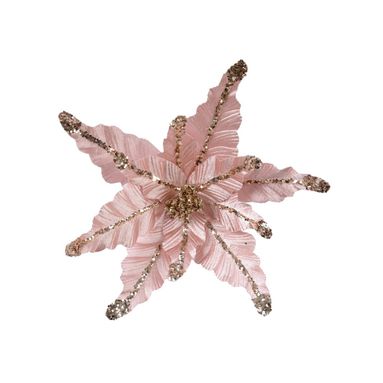 STELLA NATALIZIA D.44CM ROSA IN VELLUTO.