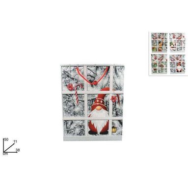 BUSTA REGALO PAESAGGIO INNEVATO 50X38X11CM.