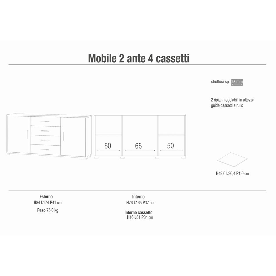mobile-2-ante-4-cassetti-kit-174x41xh84cm-struttura-noce-stelvio-frontale-ossido-bianco