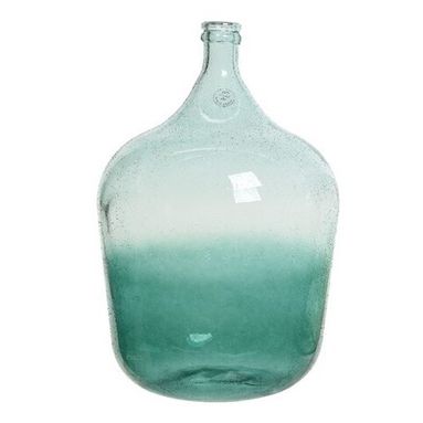 VASO IN VETRO DIA25X75CM VERDE