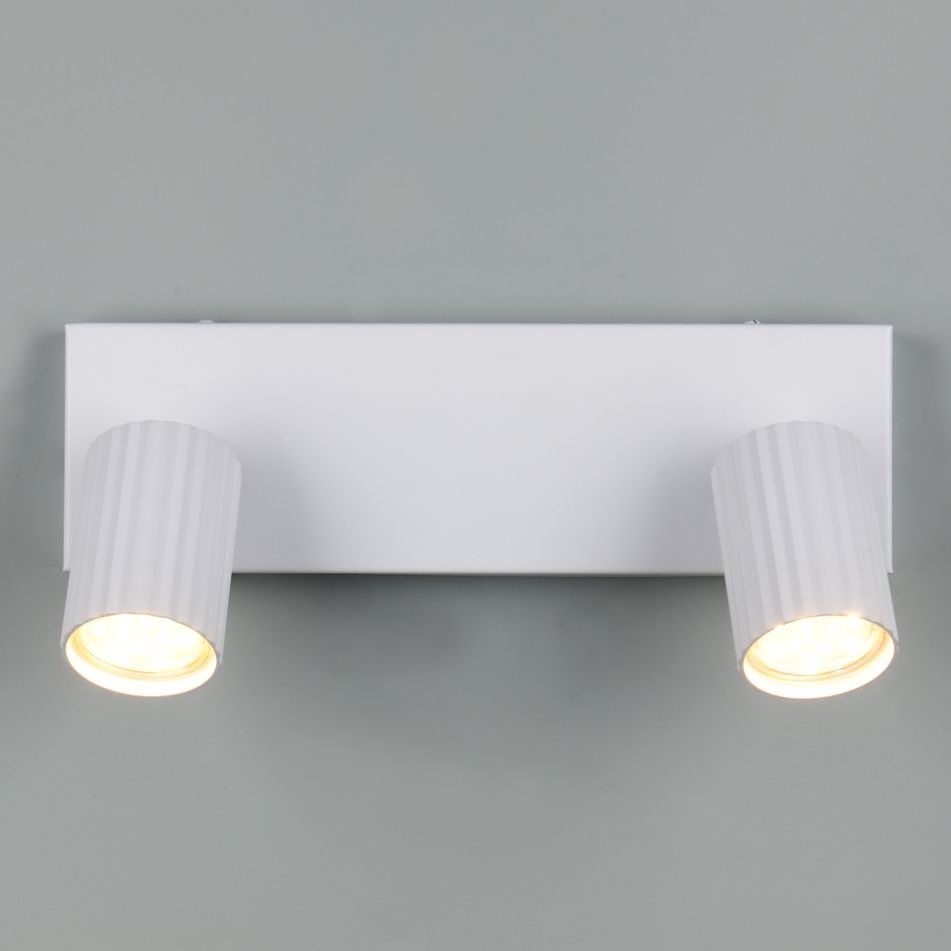 barra-2-spot-gu10-soka-30cm-bianca-rigata