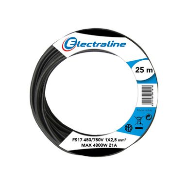 CAVO UNIPOLARE FS17 450/750V 1X2,5 25M NERO