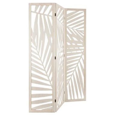 PARAVENTO WOODEN 120XH170CM IN LEGNO BIANCO