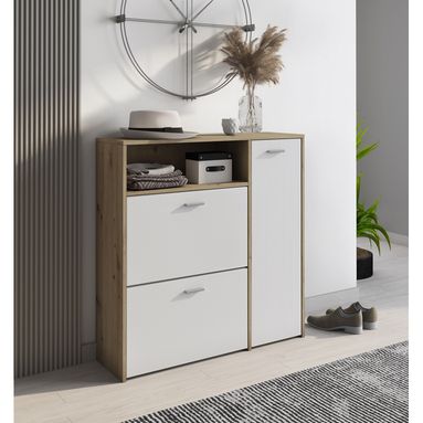 SCARPIERA NIKI 92X27XH94CM ARTISAN OAK / LARICE BI