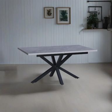TAVOLO ALLUNGABILE ROB 160-200X90XH75CM CEMENTO