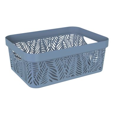 CESTA JUNGLE "M" 35,5X26XH13,5CM BLU CERULEO.