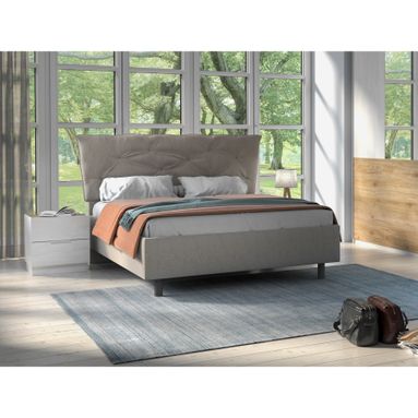 LETTO MATRIMONIALE  BERGEN 172X208 XH123CM TORTORA