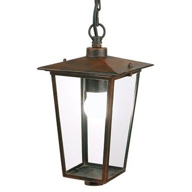 SOSPENSIONE RIBOT 17X17XH33CM E27 RUGGINE