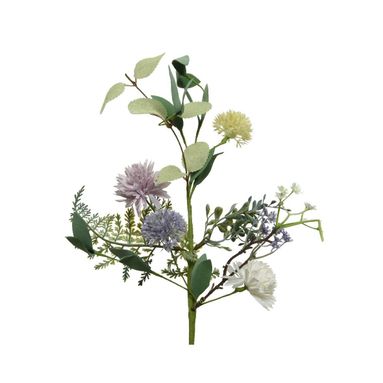 RAMOSCELLO CON FIORI MISTI H57CM LILLA E COLORATI