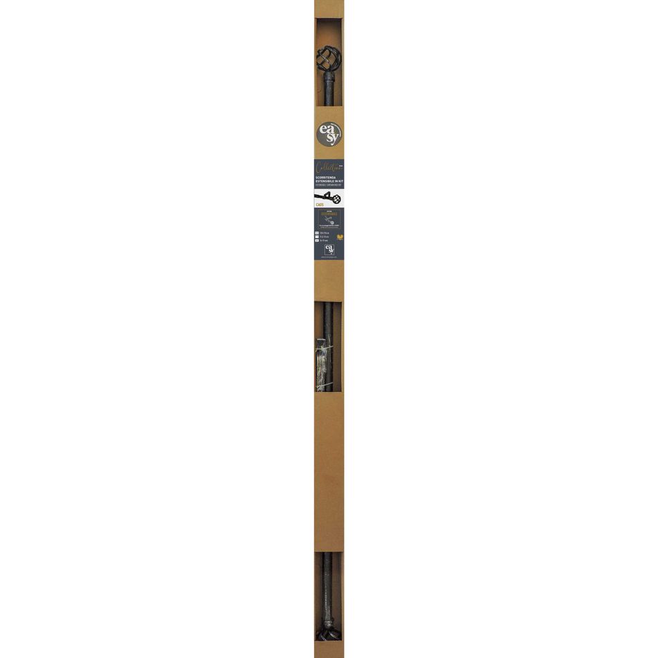 bastone-kit-caos-d-dot-19mm-120-210cm-nero-argento