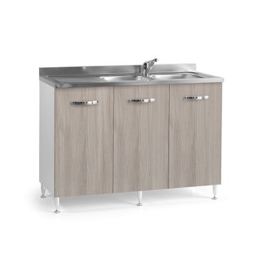 SOTTOLAVELLO OLMO 120X50XH85CM COMPLETO DI LAVELLO