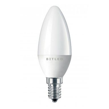LAMPADINA LED CANDELA E14 7W 6000K 525LM 200° LUC