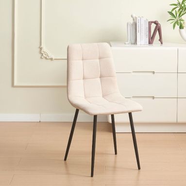 SEDIA FENDER 43X53XH84CM BEIGE IN TESSUTO