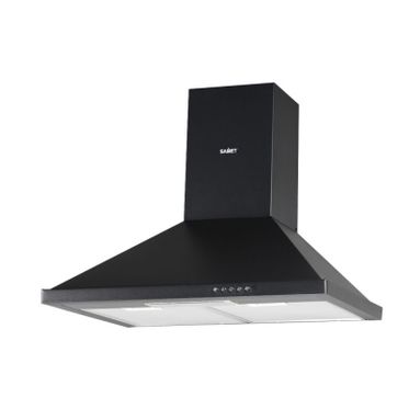 CAPPA A PIRAMIDE 90CM NERO OPACO