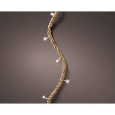 LUCI LED CON FILO DI JUTA PER INTERNO 40LED 390CM