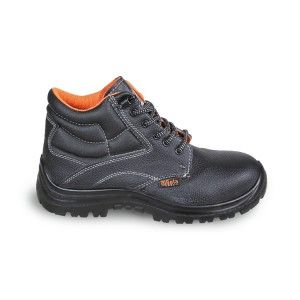 SCARPE DA LAVORO ALTE IN PELLE NERA S1P SRC
