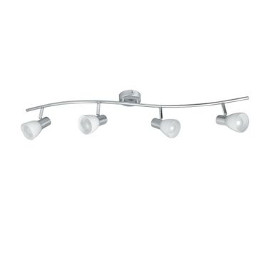 BARRA 4 SPOT MITO E14 92,7XH18CM NICKEL/BIANCO