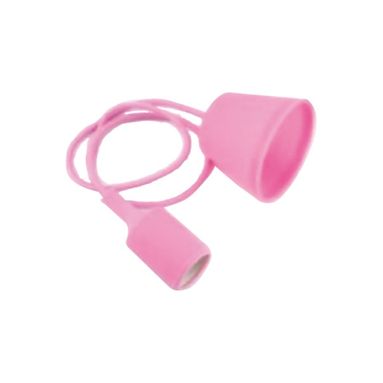 PENDEL E27 98CM ROSA IN PLASTICA E SILICONE